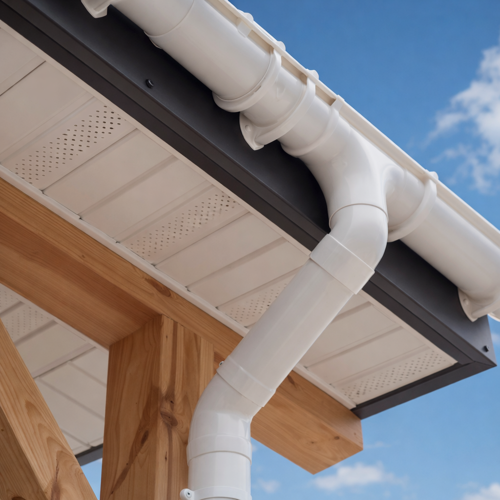 Vinyl sectional gutters